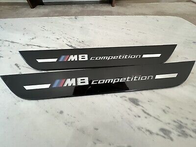 BMW OEM F91 F92 M8 Competition Illuminated Door Sill Tread Plates Pair