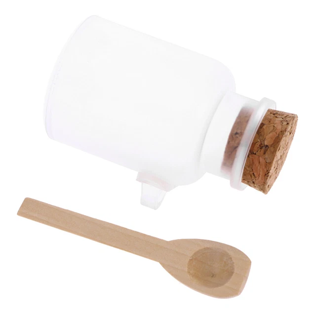 3 pezzi ABS Frosted Bath Salt bottiglia di plastica
