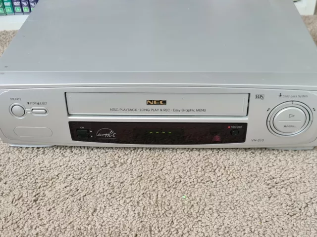 NEC - VN-210 - VCR Player / Recorder VHS - NTSC - No Remote - Tested & Working