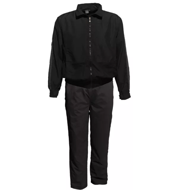 Tuta Sportiva IN Nero per Uomini Di Ahorn Sportswear Fino Taglie Forti 10XL