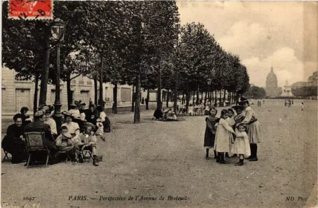 CPA AK PARIS 7e Perspective de l'Avenue de Breteuil (535099)