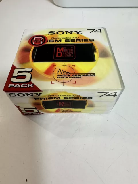 MiniDisc MD SONY PRISM SERIES 74 Mn - Japon 5psc-pack