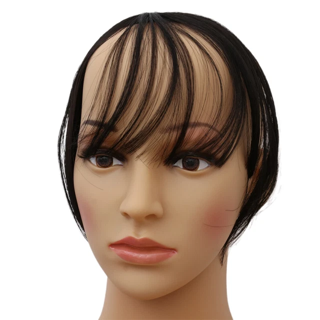 Parrucca realistica donna capelli umani parrucche soffici frange anteriori clip-in pezzo