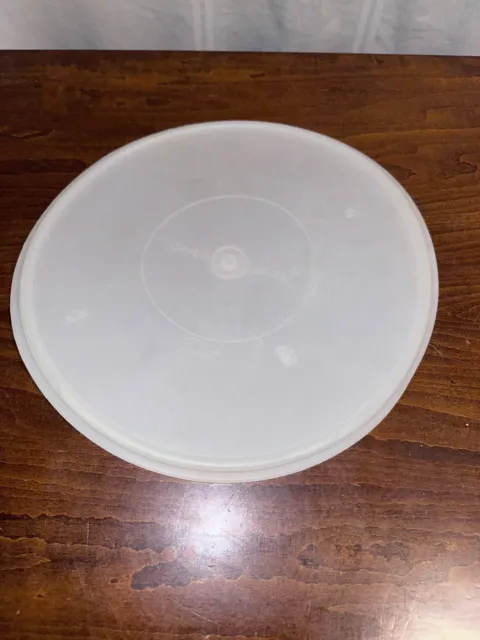Vintage Tupperware 12" Large Round Seal Replacement Lid #224-2 Fix N Mix
