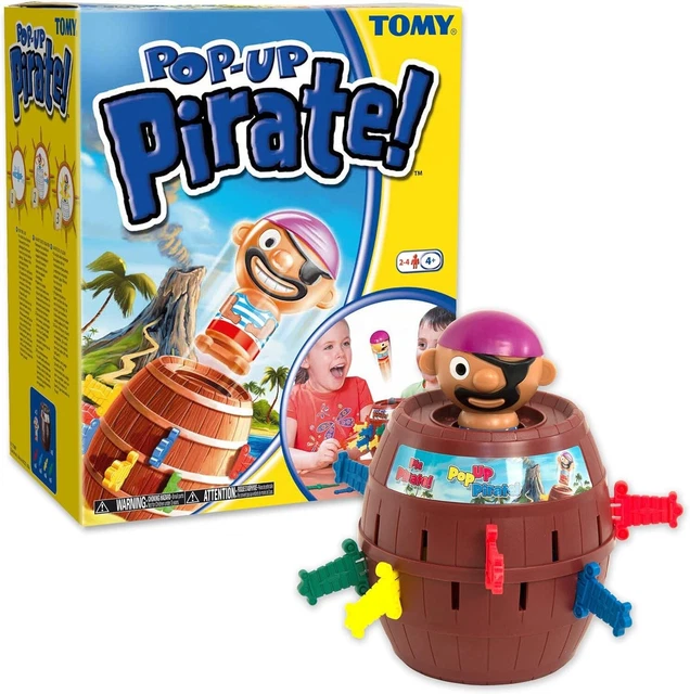TOMY Offizielles Kinderspiel "Pop Up Pirate", Hochwertiges Aktionsspiel