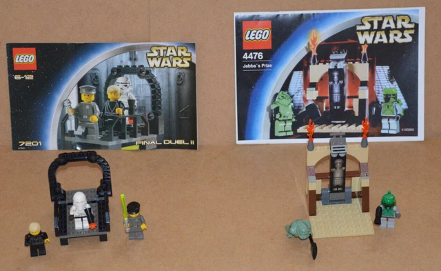 LEGO Star Wars 7201 Final Duel II + 4446 Jabba's Prize con Boba Fett raro raro!