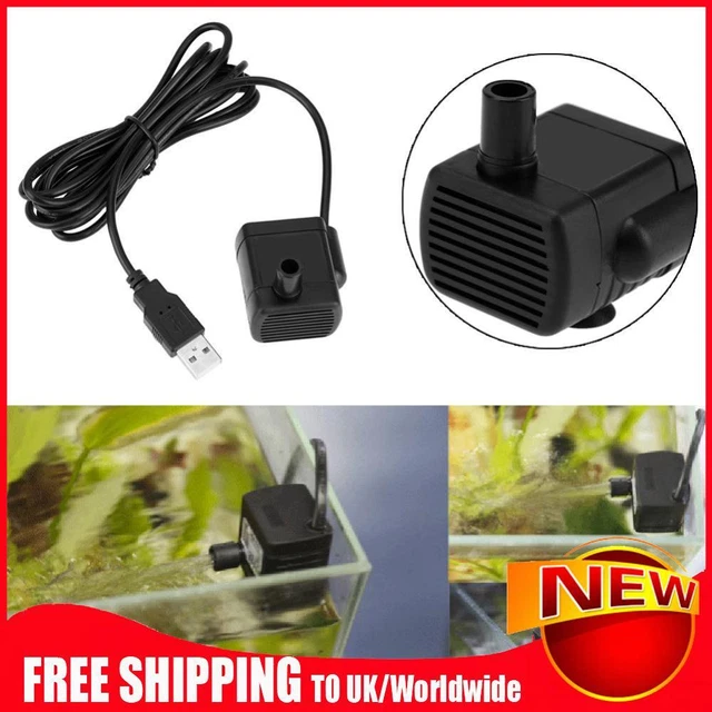 Pompa USB DC 5V Impermeabile Apparecchiatura Acquario Bassa Tensione per Acquari Acquario