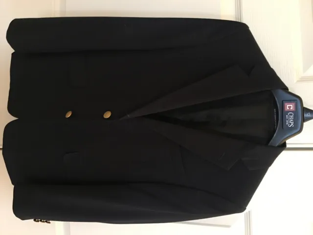 Chaps Navy Sports Coat with Brass Buttons Boys 12 Rarely Worn