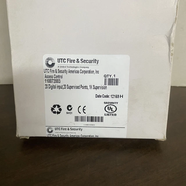 NEW UTC Fire & Security Access Control 110072003 20 Digital 20 Supervised 1K