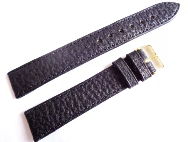 Vintage 16 mm New Old Stock Swiss Made Heavy Duty Genuine Leather Watch Strap 2