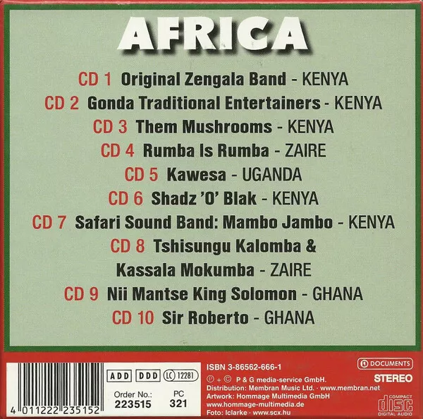 Various - Africa (10xCD + Box, Comp) (Near Mint (NM or M-)) - cd5426 2