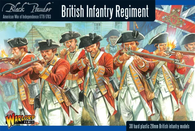 British Infantry Regiment - Black Powder American War Of Independence  - Warlord