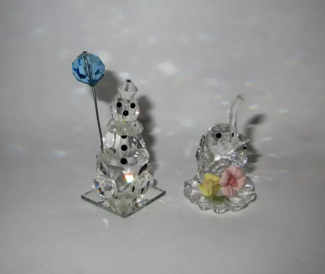 Spoontiques Lot CIRCUS FIGURINE Collection - SWAROVSKI CRYSTAL ELEPHANT & CLOWN Spoontiques Lot CIRCUS FIGURINE Collection - SWAROVSKI CRYSTAL ELEPHANT & CLOWN