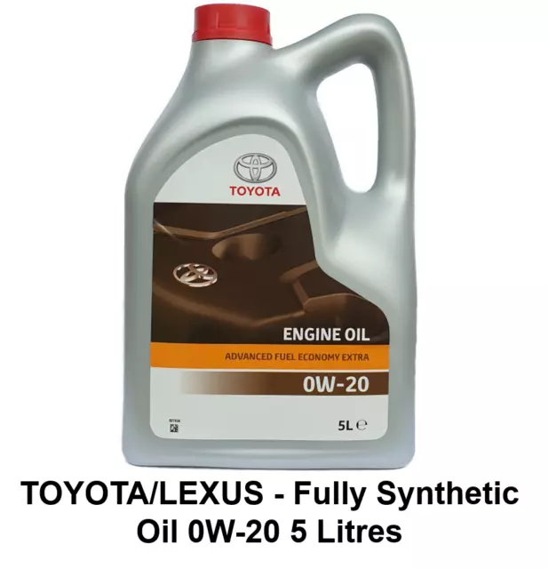 GENUINE TOYOTA LEXUS FULLY SYNTHETIC 0w20 OIL 5L HYBRID PRIUS AURIS 08880-86294