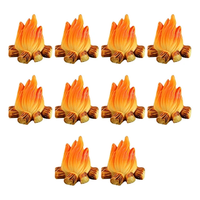 Miniature Bonfire Decoration Toy Perfect for Fairy Gardens and Dioramas