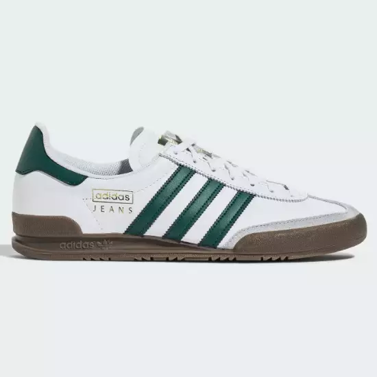 Adidas Jeans Blancos Verde Colegial Zapatos de Goma - GX4990 Envío Acelerado