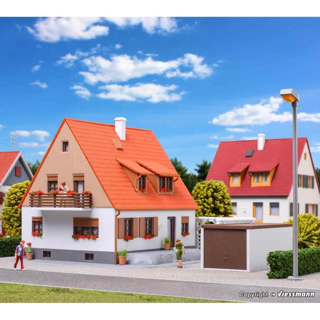 Kibri 38748 1/87 H0 Maquette Maison Individuelle Avec Terrasse Garage Pergola Ho