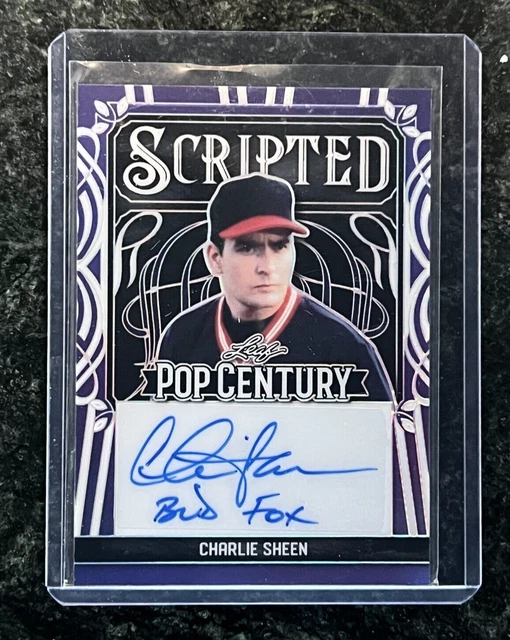 2024 LEAF POP Century Charlie Sheen Scripted Auto d 8/8 "BUD FOX