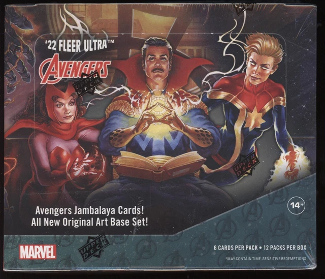 2022 Upper Deck Ud Fleer Ultra Marvel Avengers Factory Sealed 12 Pack Hobby Box