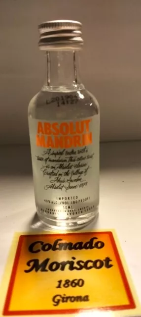 VODKA ABSOLUT MANDRIN 50ml 40% SWEDEN miniatura mignonette mini bottle new