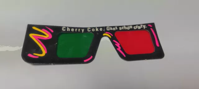 cherry coke 3D Brille 80er , retro