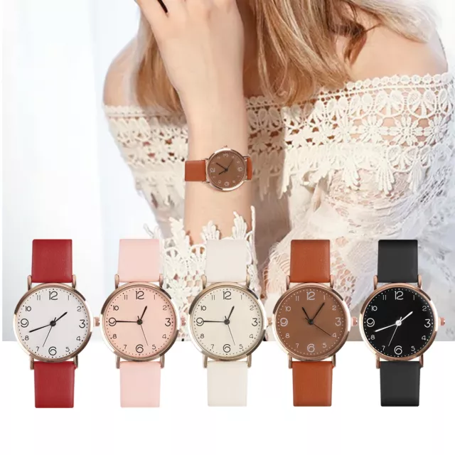 Womens' Watches Ladies Wrist Watch Quartz Analogue Casual Leather Gift Fashion