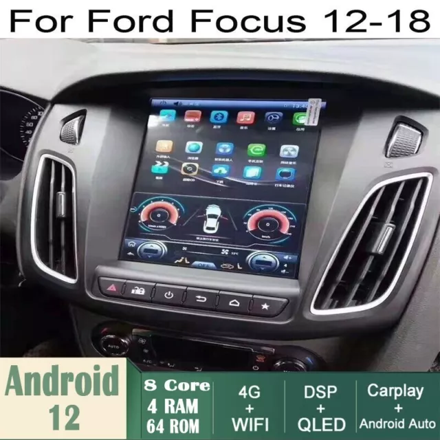 Car Android Gps Navigation Wifi 10.4" For Ford Focus 12-18 Radio Carpaly