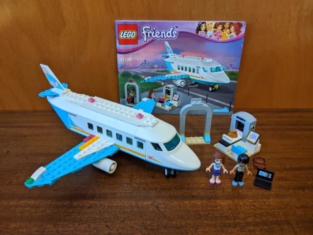 LEGO Friends Heartlake Private Jet #41100 COMPLETE (w/Figures & Manual)
