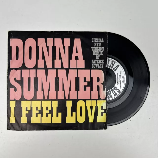 Donna Summer - I Feel Love - Vinyl 7" Single Record Patrick Cowley Remix VG/G