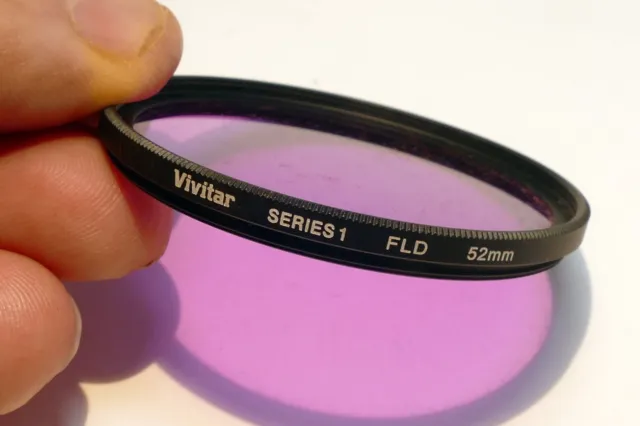 Filtro Vivitar 52mm FL-D fluorescente a luz diurna serie 1 bajo delgado