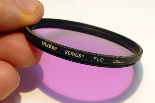 Filtro Vivitar 52mm FL-D fluorescente a luz diurna serie 1 bajo delgado