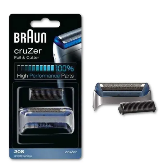 Original Braun Ersatz-Scherkopf cruZer Foil & Cutter 20S 20 S Kombipack