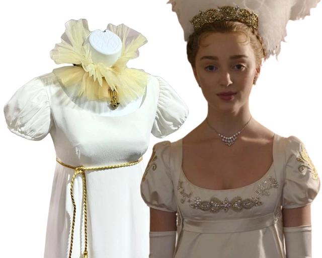 Victorian Elizabethan Bridgerton Cosplay Regency￼ Ruffled Collar Neck Ruff