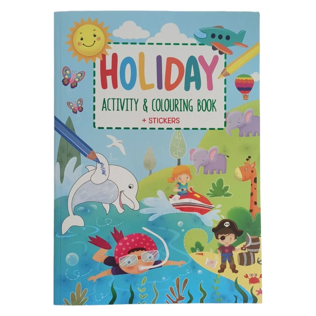 Malbuch Aktivitätsbuch für Kinder - Rätsel Malen Basteln Sticker Malen nach Zahl