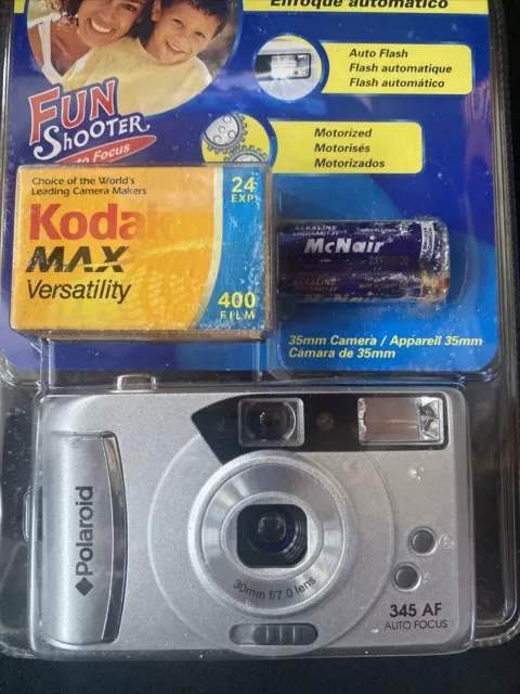 Vintage Polaroid 345 AF Auto Focus Point & Shoot Camera New Old Stock