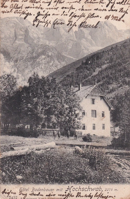 6/Postkarte - Hotel Bodenbauer mit Hochschwab