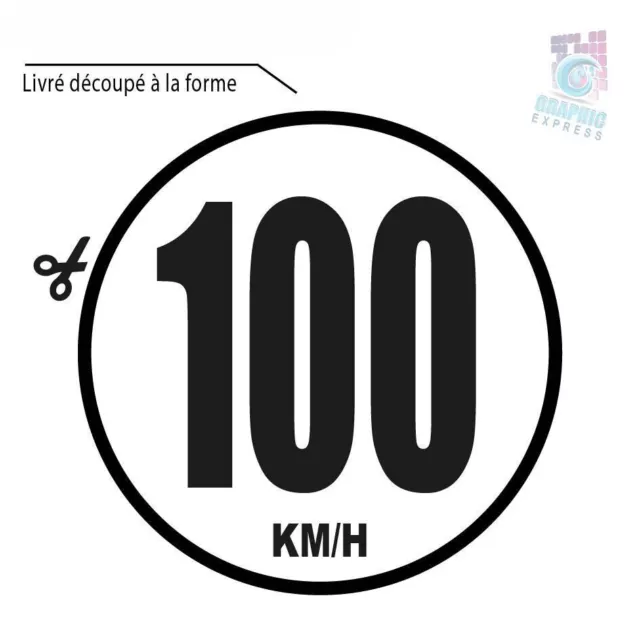 100 KM/H LIMITATION Vitesse Bus Tracteur Poids Lourd Adhésif Autocollant  Sticker EUR 3,15 - PicClick FR