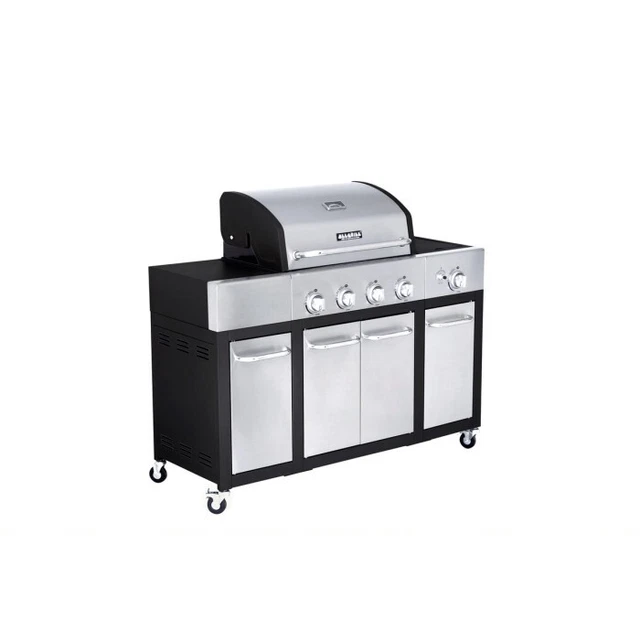 Gasgrill, ALLGRILL MAJOR inkl. abklappbaren Seitentischen