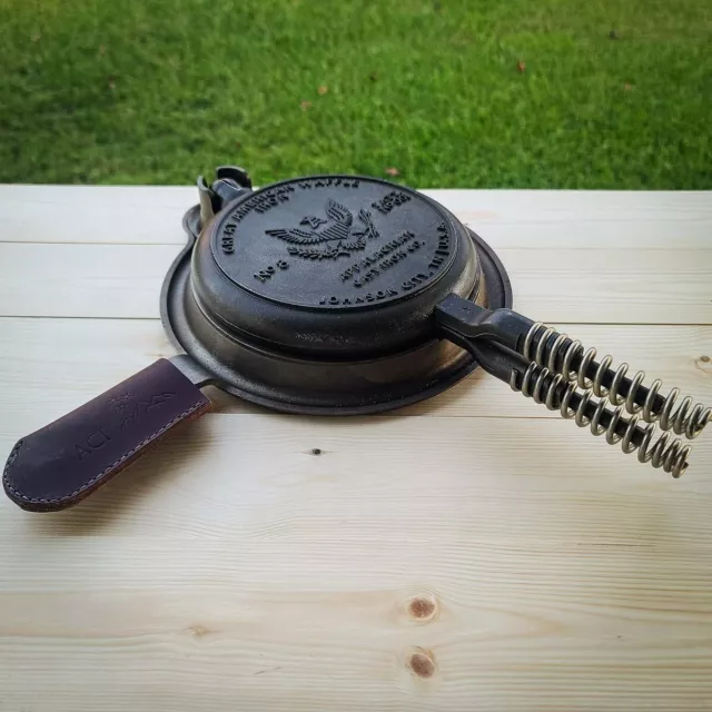 Vintage Inspired Cast Iron Waffle Iron | Stovetop Waffle Maker | Made in USA 3