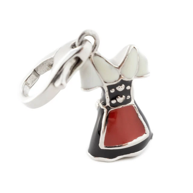 Dirndl Charm / Anhänger von GOOIX aus 925 Sterlingsilber, emailliert, GXC380