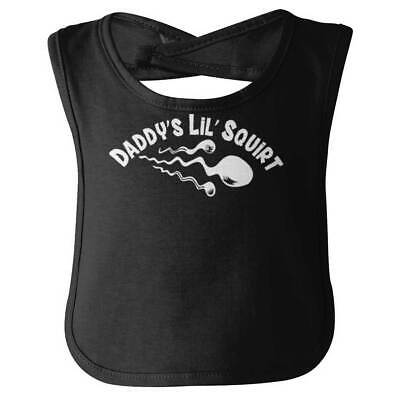 Daddys Lil Squirt Funny Shower Gift Idea Baby Infant Burp Cloth Bib
