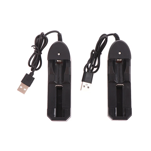 1Pc Universal 1 Slot 18650 Lithium Battery Charger USB Battery Charger Dock ZR