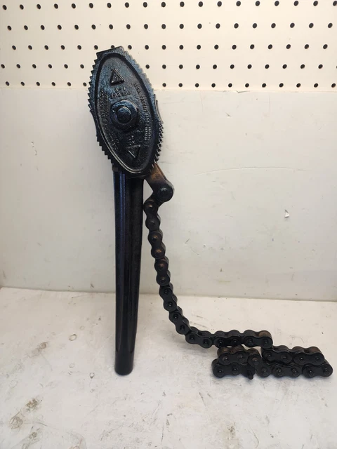 Vintage Billings and Spencer No.47 Chain Wrench  1" to 6" Pipe