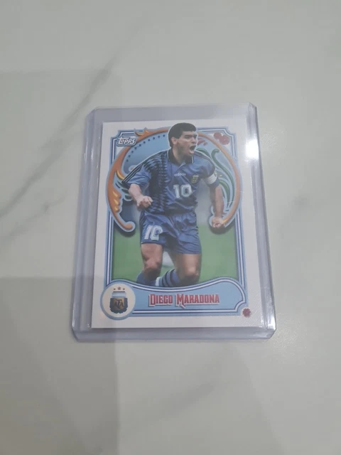 2023 Topps fileteado Argentina soccer Diego Maradona base goat-no.1