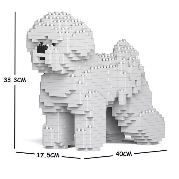 JEKCA Animal Building Blocks Kit for Kidults Bichon Frise 01C