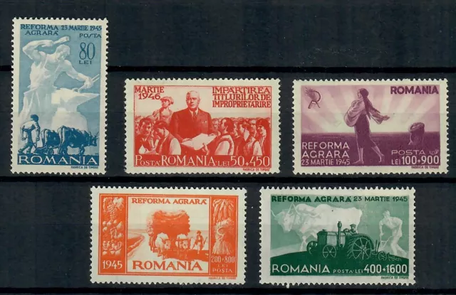 ROMANIA 1946 Mi 974 / 978 Postfrisch