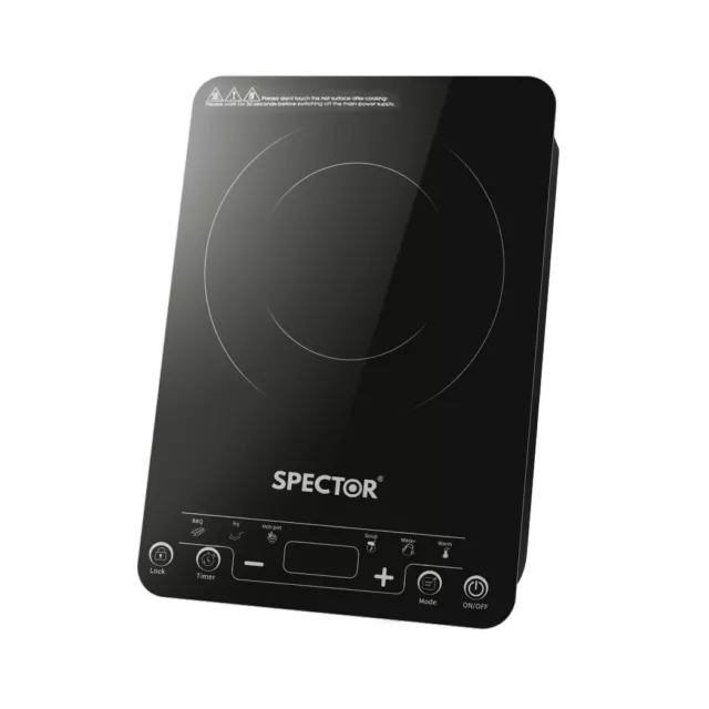 Spector Electric Induction Cooktop Portable Ceramic Kitchen Cooker Touch 2000W