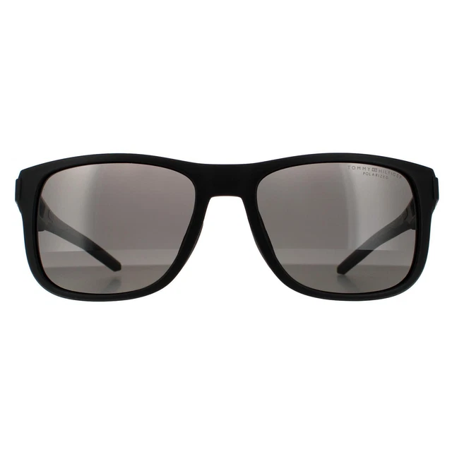 Tommy Hilfiger Lunettes de Soleil Th 1913/S 003 M9 Mat Noir Gris Polarisées