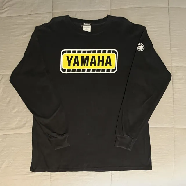 Vintage 1955-2005 YAMAHA 50th Anniversary Racing Long Sleeve T Shirt Size L Y2K
