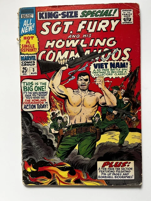 Sgt.Fury Fury and His Howliing Commandos KIng Size Special#3-MCU/Low Grade